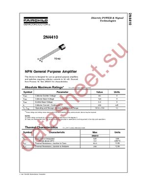 2N4410_D26Z datasheet  